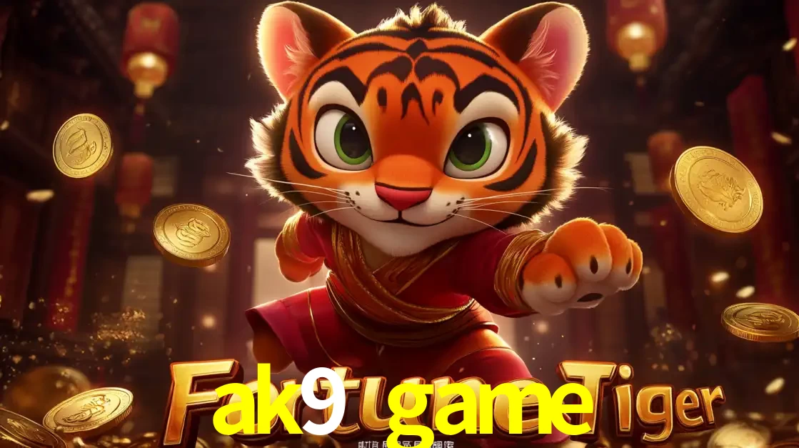 O carismático mascote do jogo de slot Fortune Tiger, um tigre fofo em pose de artes marciais, pronto para trazer sorte e multiplicadores de ganhos no cassino online ak9 game.